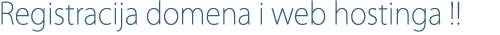 Registracija domena i web hostinga