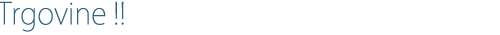 Trgovine