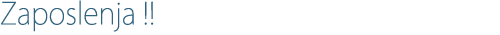 Zaposlenja